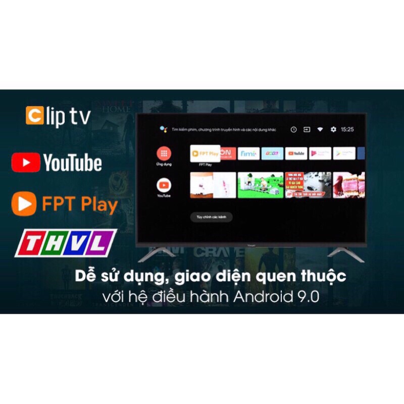 Tivi Vsmart 4K 43 inch 43KD6600 Hàng chính hãng new 100% [HÀNG CÓ SẴN] | BigBuy360 - bigbuy360.vn