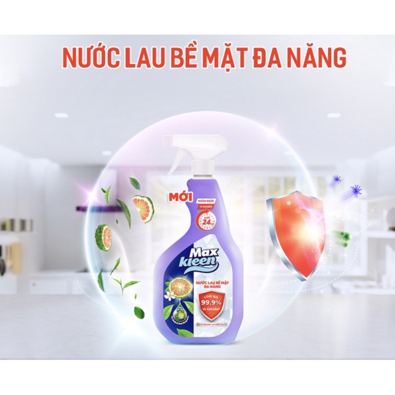 Nước lau bề mặt đa năng MAXKLEEN 520ml