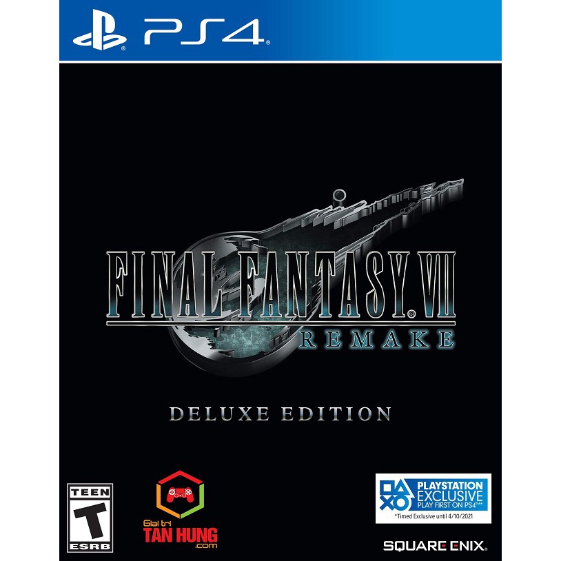 Đĩa Game Ps4 Final Fantasy VII Remake Deluxe Edition 2020 New Seal