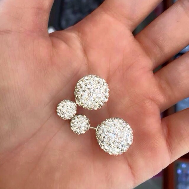 Khuyên tai bạc có đính đá (BI BON SHOP)