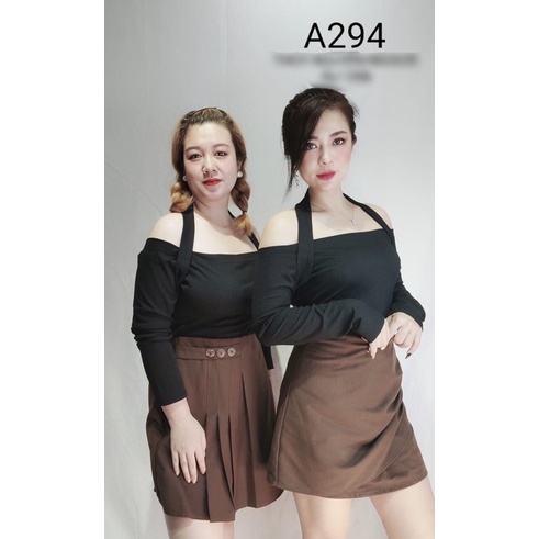 [Shop bigsize nữ 50kg-90kg] Áo kiểu bẹt vai tay dài - mặc đi chơi, đi tiệc
