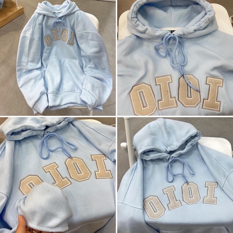 Áo Hoodie “ OIOI “ 5 màu thêu chữ chất nỉ lót bông xịn Mịn ấm siêu đẹp, form rộng Unisex Nam / Nữ (Ảnh + Video thật 100% | BigBuy360 - bigbuy360.vn