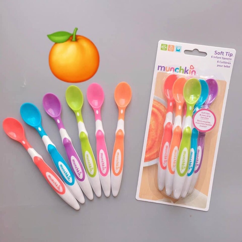 Thìa /Muỗng ăn dặm siêu mềm Munchkin