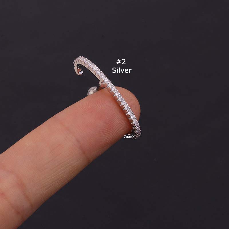 1 Khuyên Tai Dài 6Mm Bằng Thép Không Gỉ 16Mm Màu Vàng / Bạc