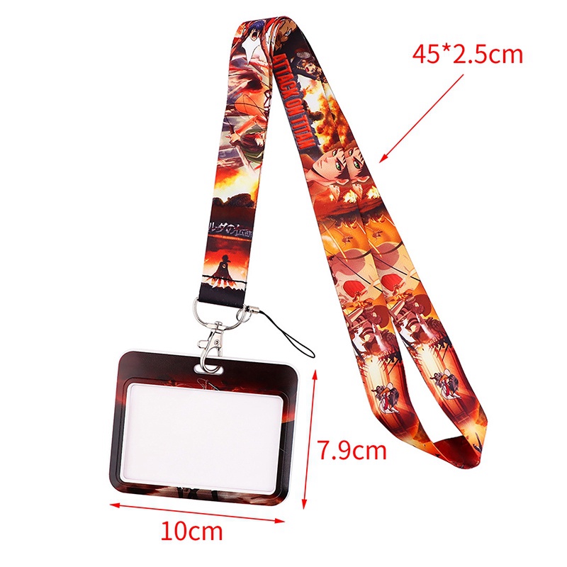 Bao Đựng Thẻ Có Dây Đeo Cổ In Hình Anime Attack on Titan