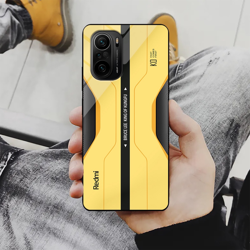 Ốp lưng Xiaomi Redmi K40, K40 Pro, K40 Gaming, Poco F3 - Bruce Lee Edition, chất liệu kính cường lực