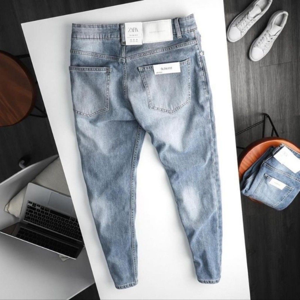 Quần Jean Nam Chất Bò Cao Cấp AD9999TG Xanh Cào Cao Cấp Trẻ Trung | BigBuy360 - bigbuy360.vn