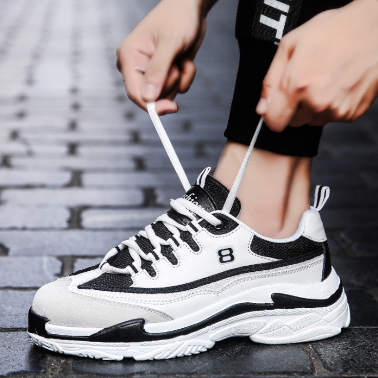 Giày thể thao sneaker nam D66, phong cách trẻ trung năng động, đế cao su non đi cực êm | BigBuy360 - bigbuy360.vn