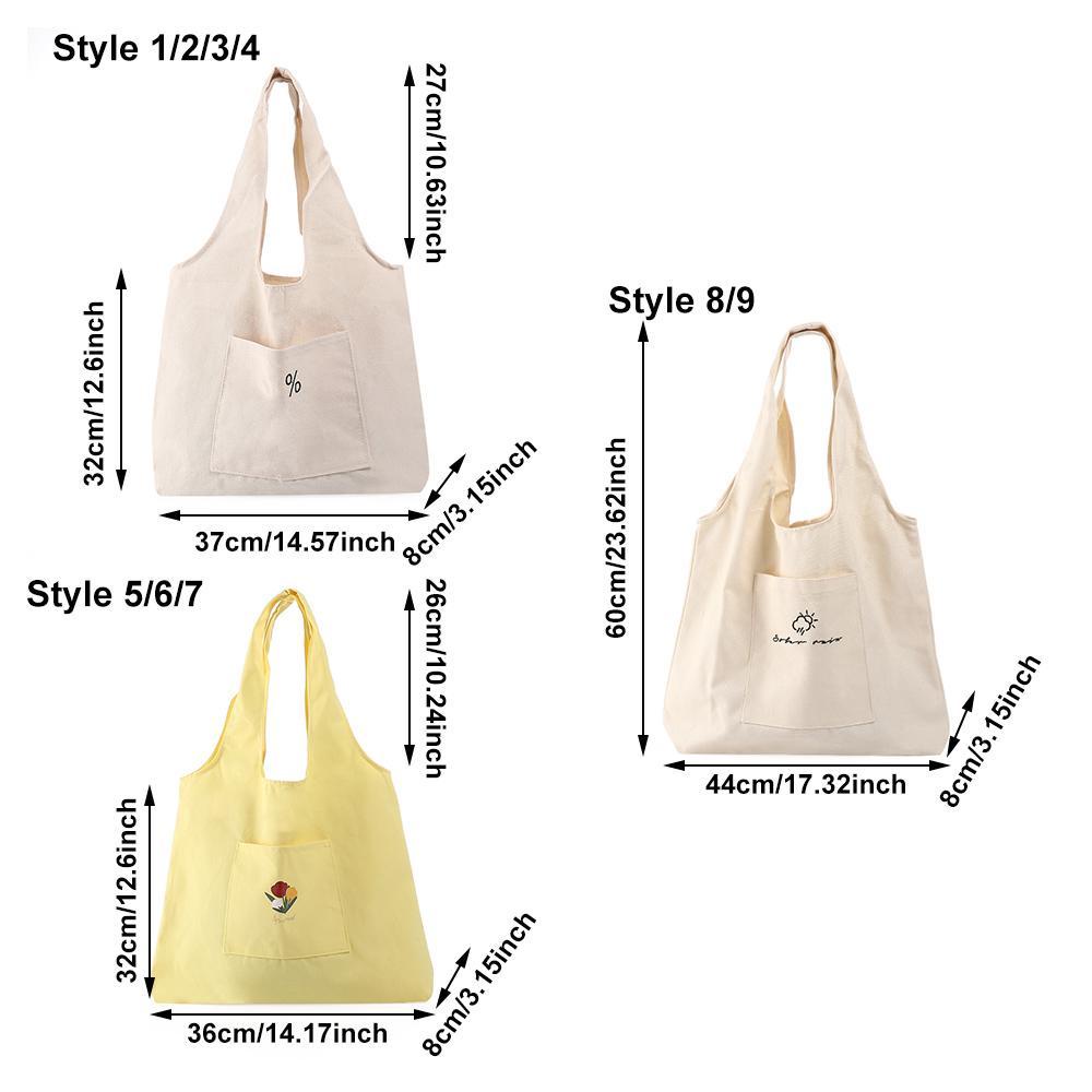 PINEVN Túi Xách Canvas Phong Cách Nhật Bản Đơn Giản Cho Nữ