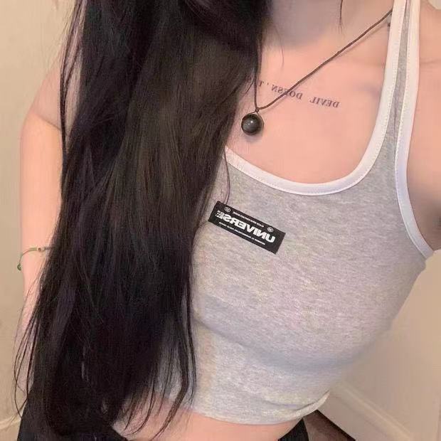 COZOK One set Áo Len Tay Dài Trễ Vai + Áo vest Tông Cộc Tay Cổ Cao Thời Trang Cho Nữ