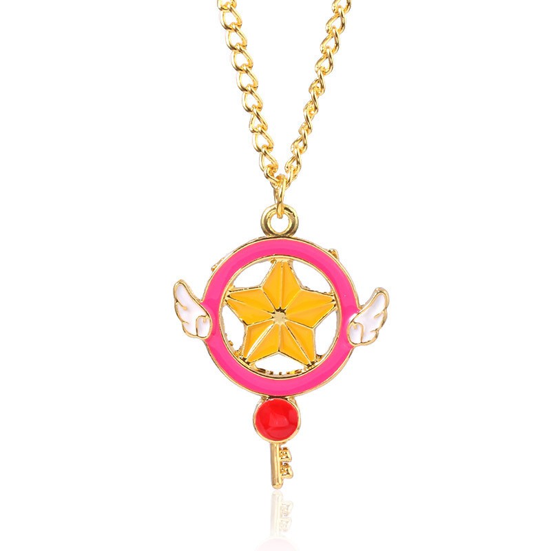 SAILOR MOON vòng cổ Sakura Thủ Lĩnh Thẻ Bài Dễ Thương