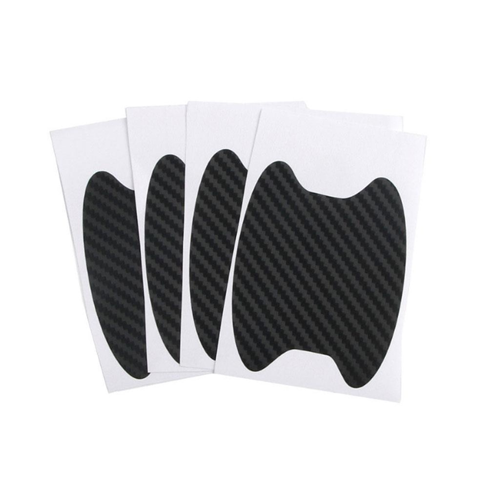 Bộ 4 Miếng Dán Tay Nắm Cửa Xe Hơi Chống Trầy Xước Bằng Sợi Carbon Miếng dán bảo vệ tay nắm cửa xe hơi bằng sợi carbon chất lượng cao