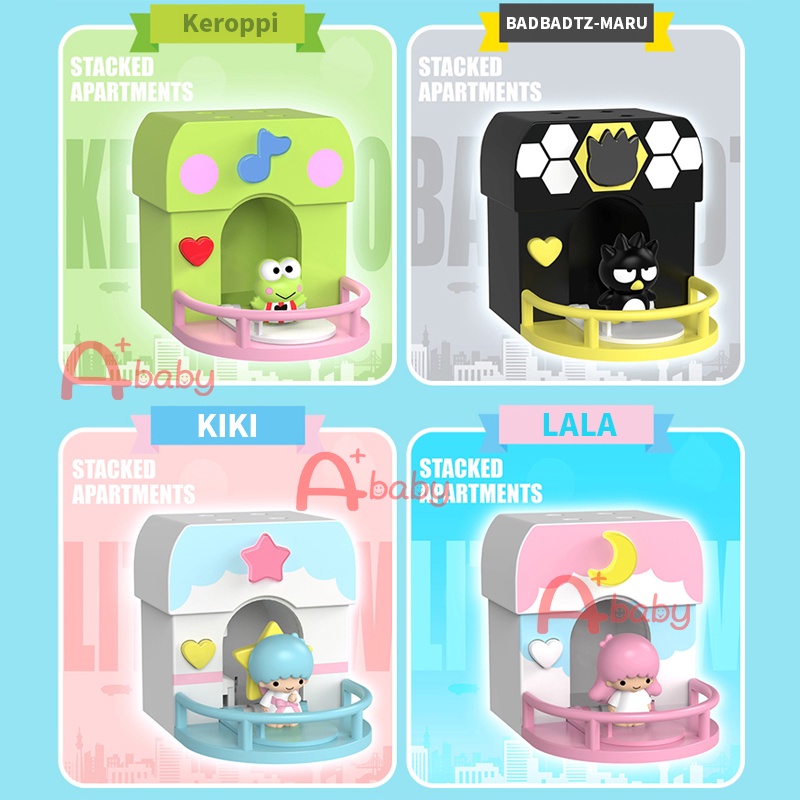 Sanrio Đồ Chơi Xếp Chồng Lên Nhau (Hello Kitty / My Melody / Cinnamoroll / Kuromi / Pom Pom Purin / Keroppi)