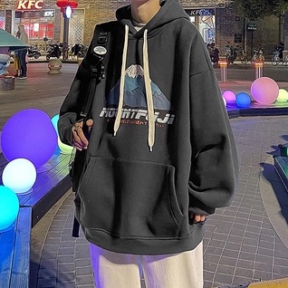 Áo Hoodie Tay Dài Dáng Rộng In Họa Tiết Thời Trang Mùa Thu Dành Cho Cặp Đôi