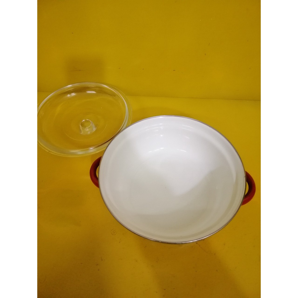 Nồi men chống dính nội địa Nhật, size 23cm, cao 8cm (mã 717), Dùng được bếp từ