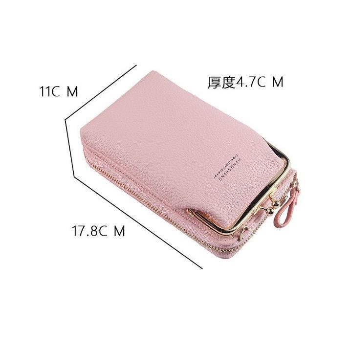Túi đeo chéo nữ kiêm ví đựng điện thoại Hàn Quốc giá rẻ (túi điện thoại đứng)