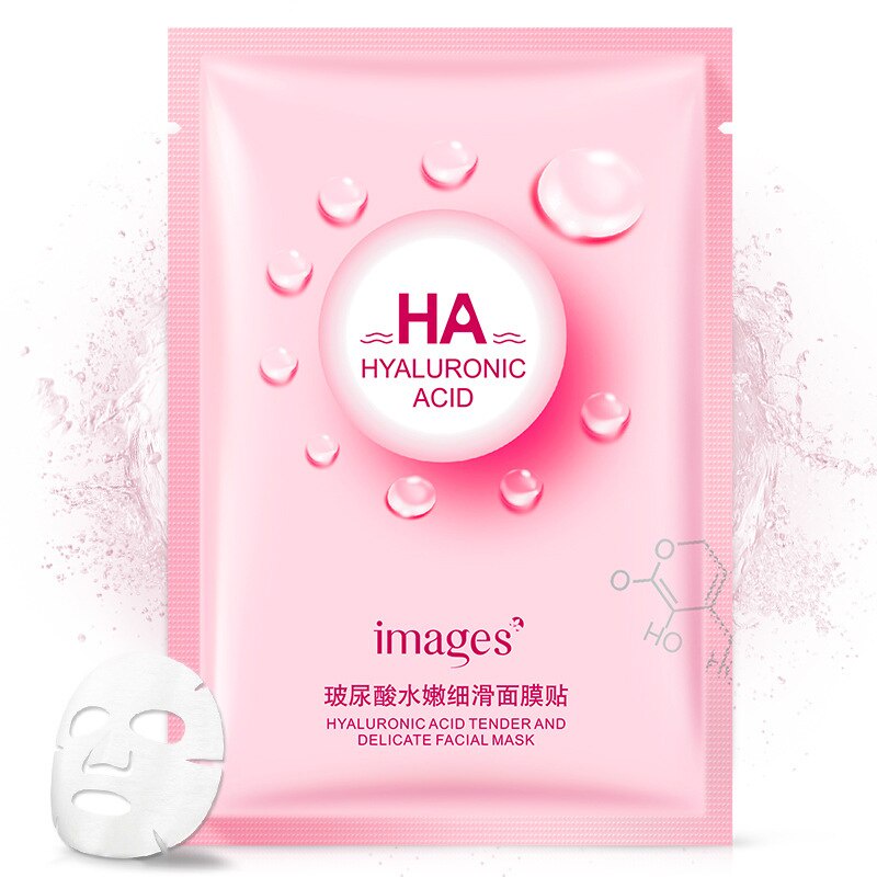 Lẻ 1 miếng mặt nạ HA Images HYALURONIC ACID FACIAL MASK - Cấp ẩm, kiềm đầu, se khít lỗ chân lông, phục hồi da hư tổn