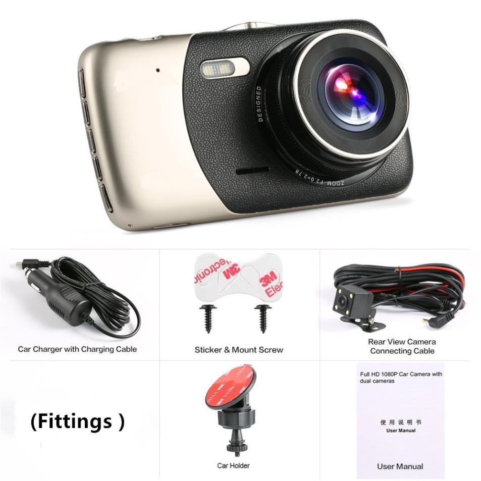 Camera hành trình ONTEKCO S14 GOLD Kèm thẻ 32G, ghi hình trước + Sau 1080P, chính hãng BH 12 tháng