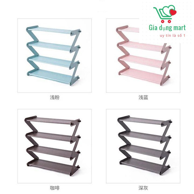 Kệ giày để dép cao cấp 4 tầng chữ Z