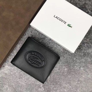 Ví ngắn Lacos logo cá sấu cực chất full box