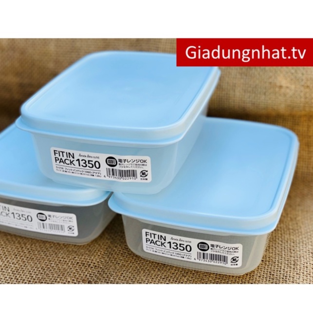 Hộp nhựa nắp dẻo 1350ml  Nhật Bản