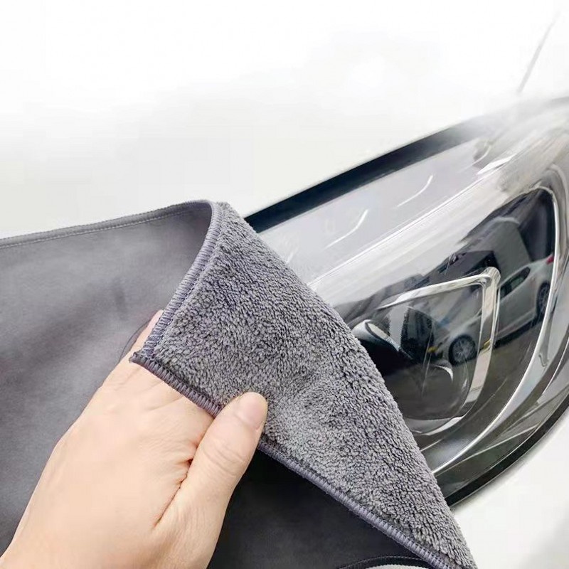 Khăn Lau Xe Hơi Hai Mặt Dày Dặn Siêu Thấm Hút Đa Năng