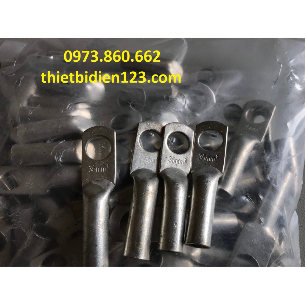 bộ 10 Đầu cos đồng M16 M25, M35, M50, M70, M95 - (đầu cos dùng cho dây cáp đồng )