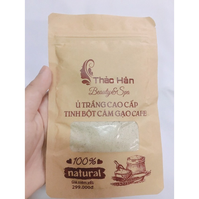 Ủ trắng tinh bột cám gạo cafe