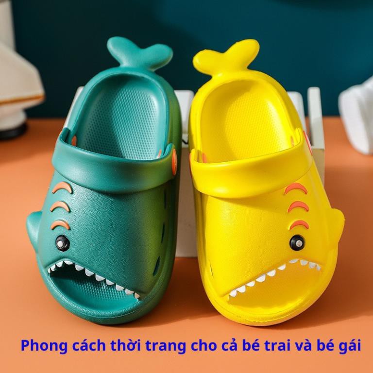 Dép sục cá mập mario trẻ em siêu nhẹ, chống trơn trượt kute dễ thương, dép được thiết kế phù hợp cho cả bé trai và gaí