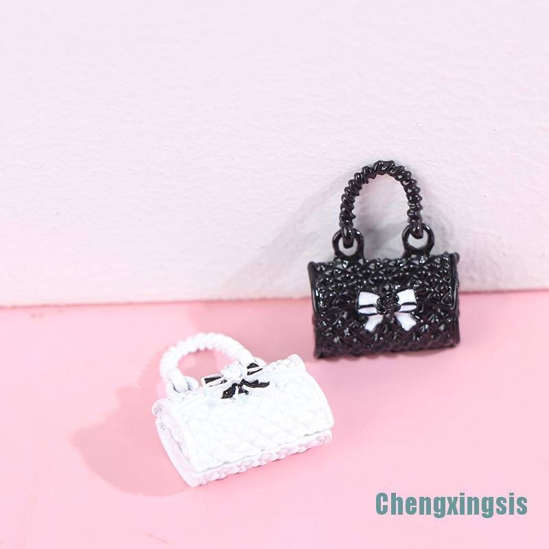 Bộ 2 Túi Xách Kim Loại Tỉ Lệ 1 / 12 Chất Lượng Cao