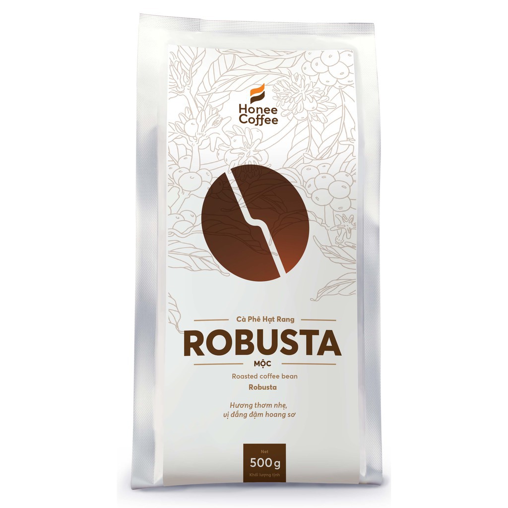 Cà Phê Hạt Rang Robusta Honee Coffee - 500g