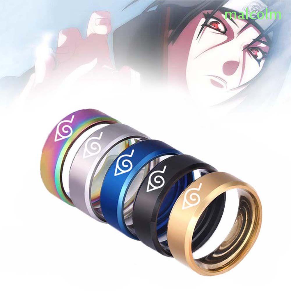 Nhẫn chất liệu thép titan không gỉ hoa văn Sasuke Itachi Ninja độc đáo cho cả nam và nữ