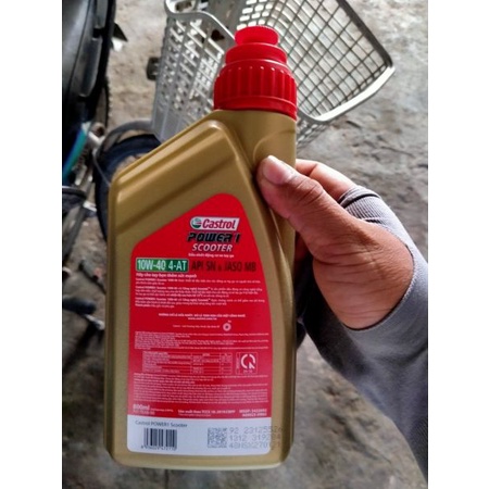Dầu nhớt Castrol Power 1 Scooter 10W40 0.8L