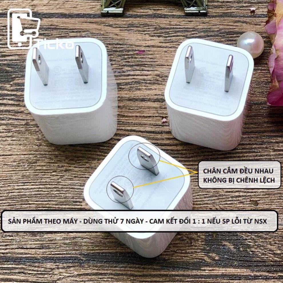 Bộ dây cáp và củ sạc 5W cho điện thoại 5 6 7 8 X 11 12 Lưu Gia Store bảo hành 12 tháng lỗi 1 đổi 1
