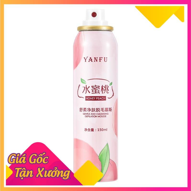 Xịt Tẩy Lông Hương Đào YANFU 150ml