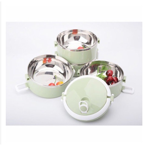 Hộp Đựng Cơm 4 Tầng Lúa Mạch, Hộp Cơm Giữ Nhiệt Lõi Inox