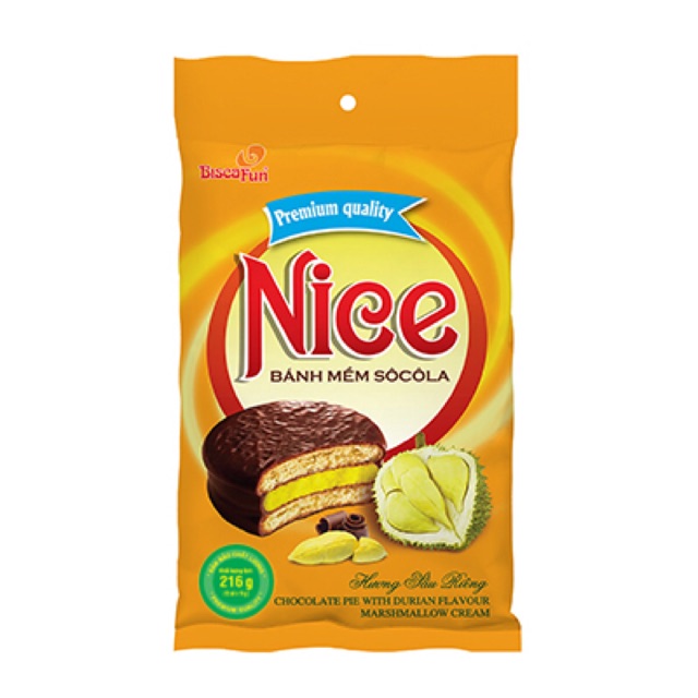 Bánh Nice phủ socola 12c