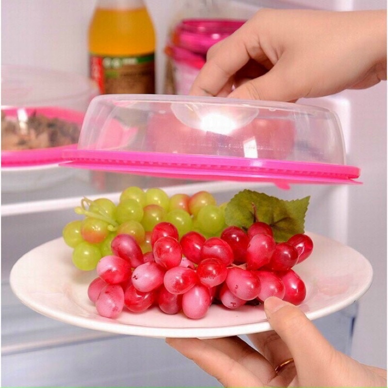 combo 3 nắp nhựa đậy thực phẩm chịu nhiệt siêu hít có thể sử dụng cho lò vi sóng