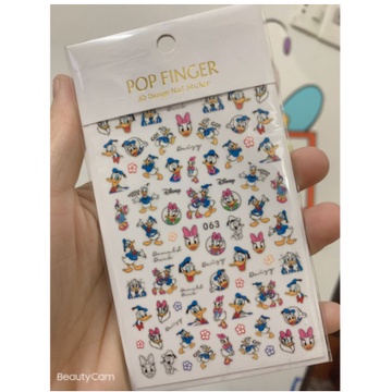 sticker vit donad trang tri nail