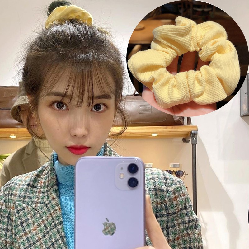 [Mã FASHIONCB231 hoàn tối đa 30K xu đơn 99K] INS Cúc Scrunchies Dây Buộc Tóc Hoa | BigBuy360 - bigbuy360.vn