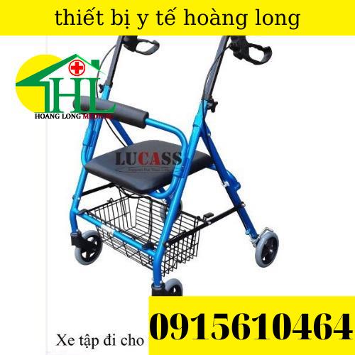 Khung Tập Đi  Lucass W-14  Có Tay Phanh,Có Ghế Ngồi , Giỏ Đựng Và Bánh Xe