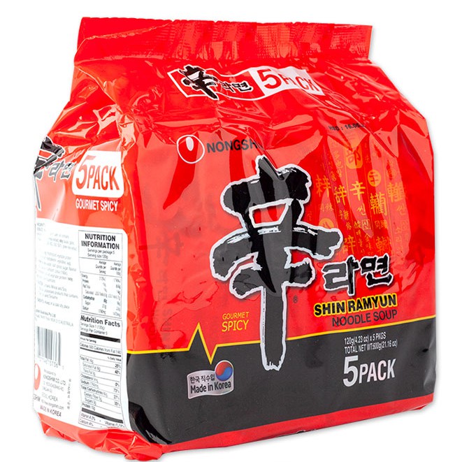 Mì cay Shin Ramyun Hàn Quốc[Lốc 5 Gói] | BigBuy360 - bigbuy360.vn