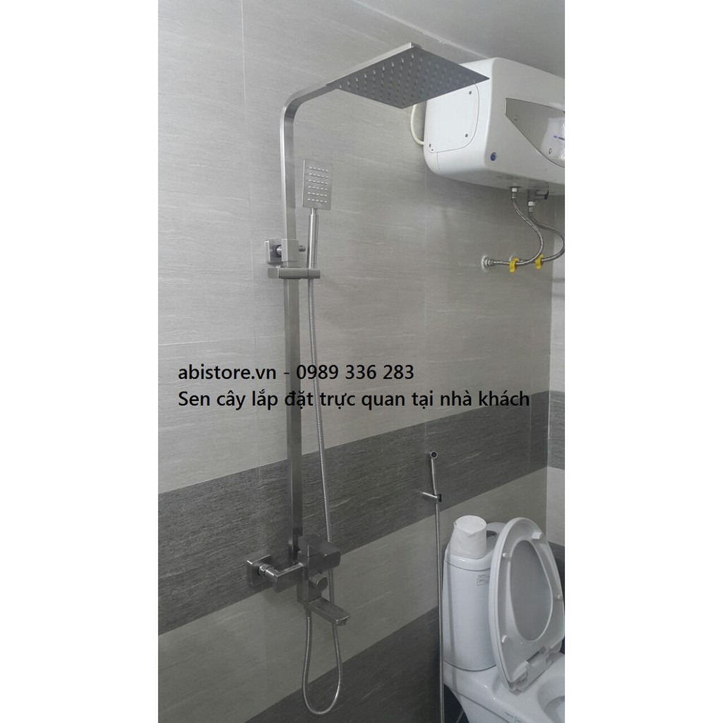 [CHUẨN INOX 304 XỊN ]SEN CÂY INOX 304 VUÔNG NÓNG LẠNH HÀNG ĐẸP GIÁ RẺ TẠI HÀ NỘI