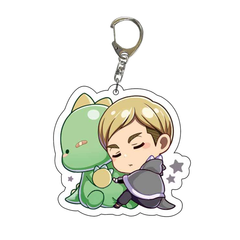 Móc Chìa Khóa Bằng Acrylic Hình Attack On Titan Eren Jaeger Mikasa.Ackerman
