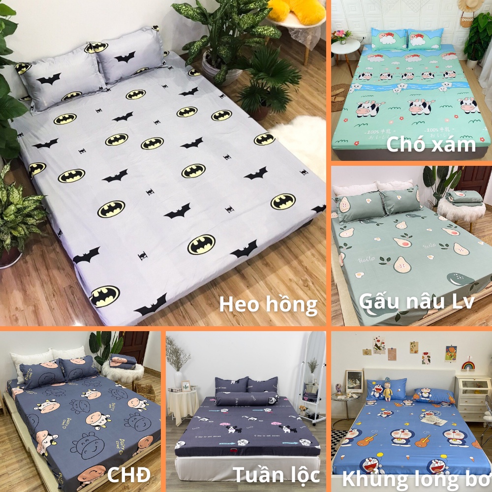 Ga Gối Mẫu Tuần Lộc Xanh Poly Cotton Mẫu Đẹp Nhất - Được chọn mẫu