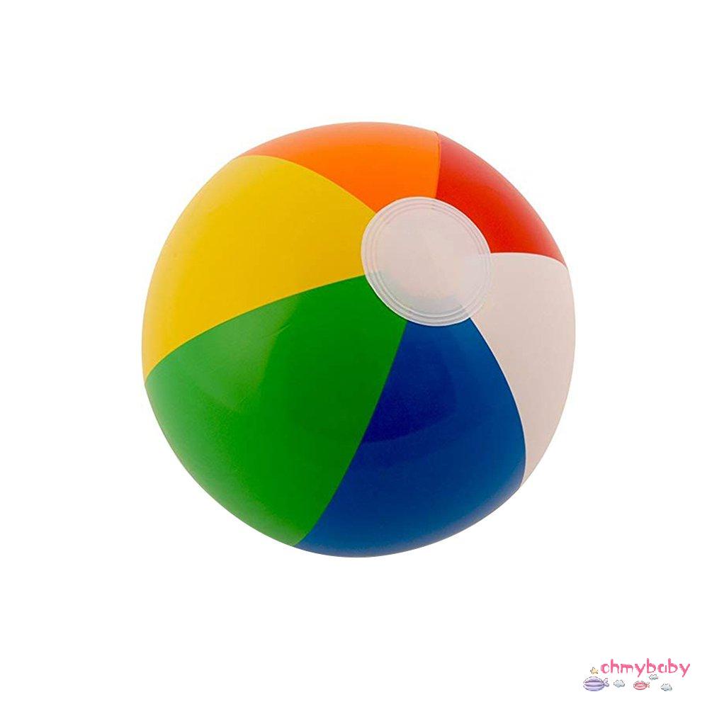 30Cm Color Inflatable Ball Children'S Play Water Ball 6 Color Beach Toy Ball