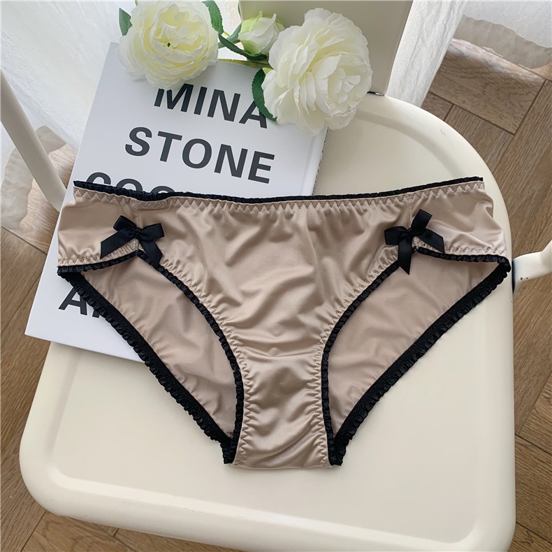 Quần lót nữ cao cấp đính nơ NuciFera chất lụa sexy siêu mượt