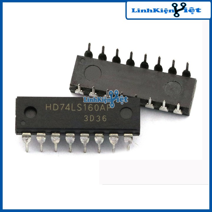 Chíp 74LS160 Decade Counter with Asynchronous Clear DIP16