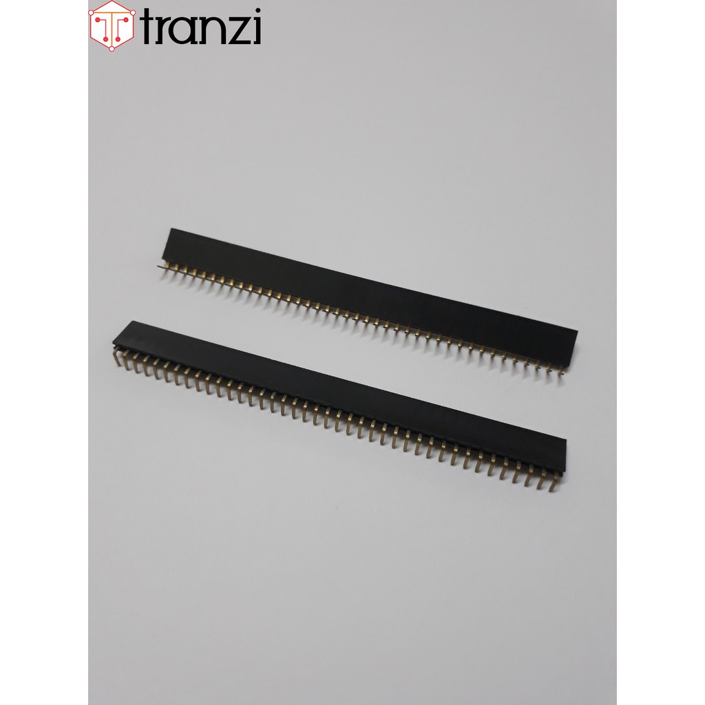 Giăm cắm 2.54mm đơn cái cong 40P 8.5mm đen - túi 10 cái