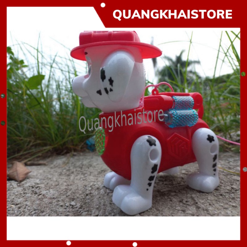 Chó cứu hộ  biết đi biết chạy có đèn nhạc đồ chơi trẻ em kiêm đèn lồng trung thu cho bé